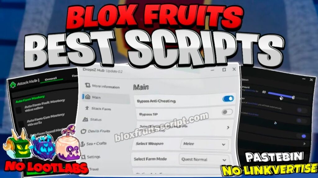 Blox Fruits Script DropsZ Hub Auto Farm, Auto Chest Farm, Devils Fruits & More!