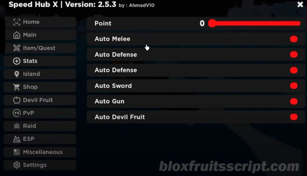 Blox fruits script speed hub x auto raid fruit finder more 