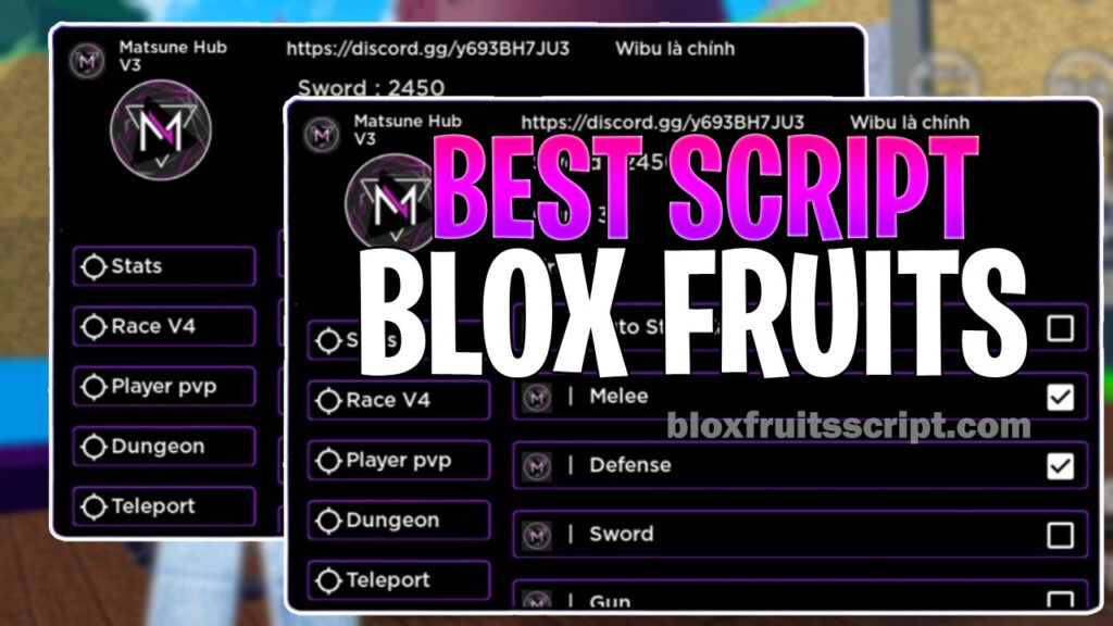 Blox Fruits Script Matsune Hub: Fast Auto Bounty, Race V4 & More!