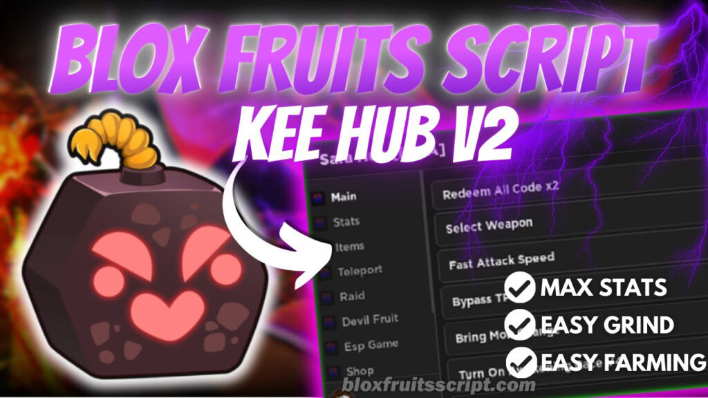 Blox Fruits Script Kee Hub main banner.