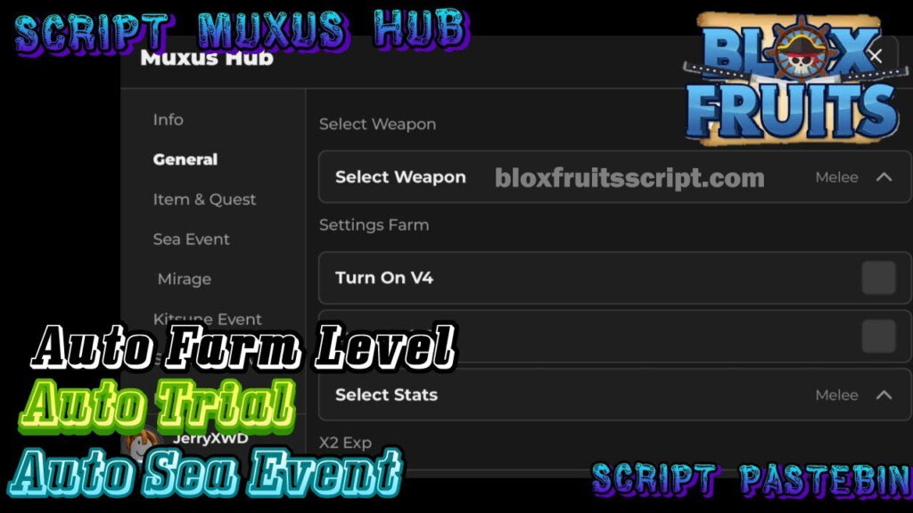 Muxus Hub Blox Fruits Script